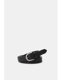 Cinto com fivela oval em metal fosco Dixie