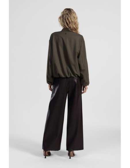 Calças Amplas de Perna Larga Dixie