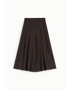 Calças palazzo amplas com pregas frontais Dixie 2