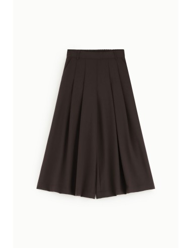 Calças palazzo amplas com pregas frontais Dixie