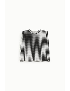 Sweatshirt Às Riscas Gola Redonda Sem Capuz Dixie 2