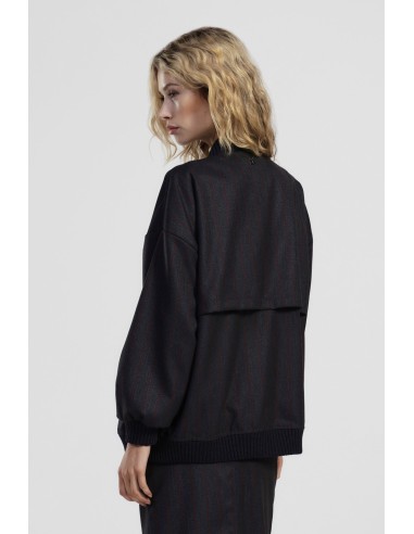 Bomber com Bolsos Frontais e Punhos Canelados Dixie