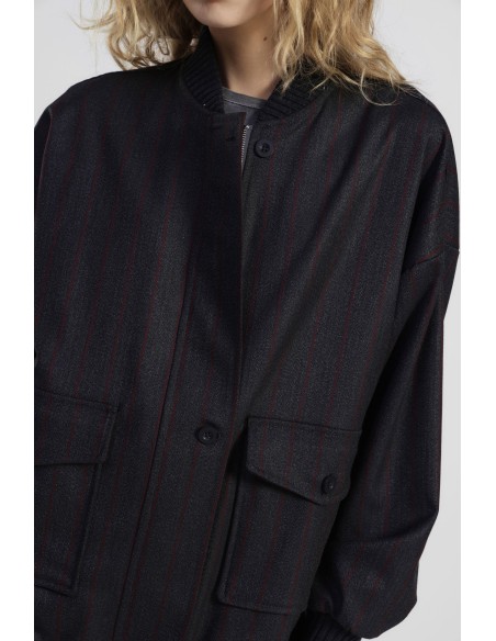 Bomber com Bolsos Frontais e Punhos Canelados Dixie