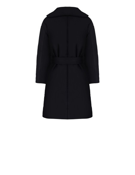 Casaco acolchoado longo tipo robe com cinto coordenado Rinascimento