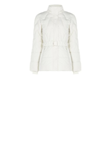 Casaco Curto Acolchoado Cintado Com Cintura Elástica Coordenada E Capuz Removível Rinascimento