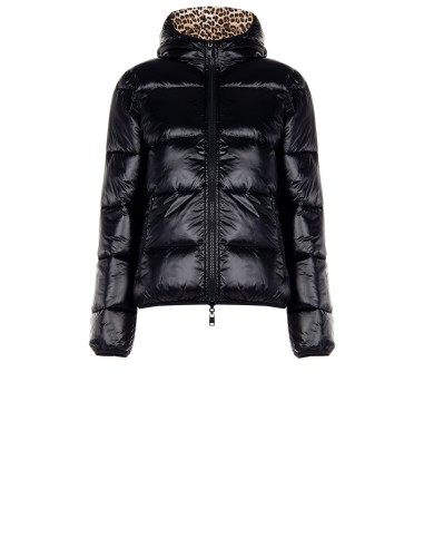 Casaco Curto Acolchoado Reversível Com Capuz Rinascimento