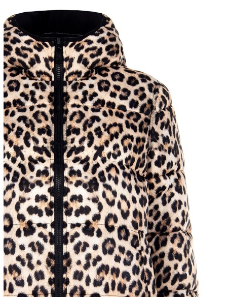 Casaco Curto Acolchoado Reversível Com Capuz Rinascimento