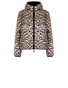 Casaco Curto Acolchoado Reversível com Capuz Rinascimento