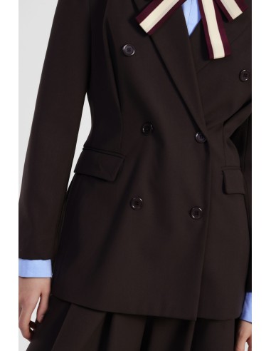 Blazer Cruzado com Bolsos de Aba Dixie