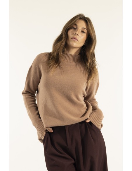 Camisola de gola alta arredondada Kontatto