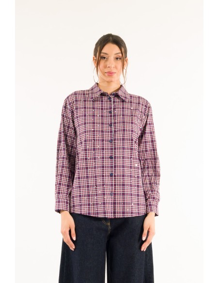 Camisa Oversize com Strass Kontatto