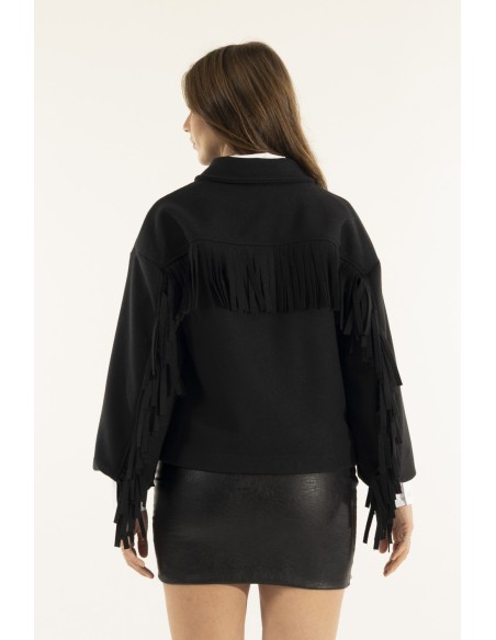 Casaco com franjas Kontatto