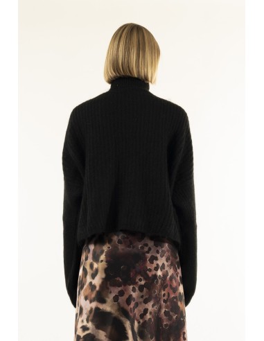 Camisola de gola alta em ponto pannocchia Kontatto