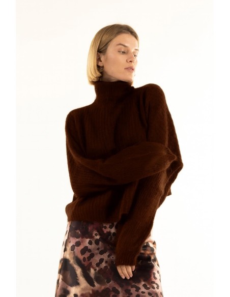 Camisola de gola alta Ponto Espiga Kontatto