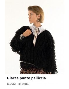 Casaco de malha com pelo Kontatto 2
