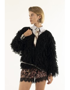 Casaco de malha com pelo Kontatto