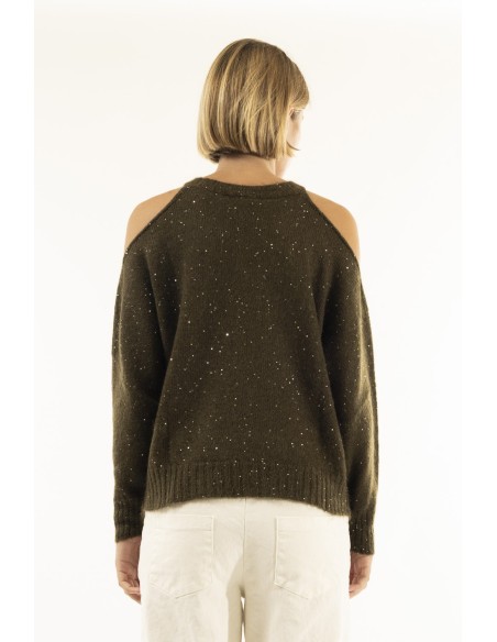 Gola redonda com recortes nos ombros Kontatto