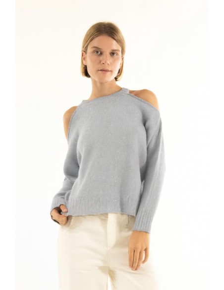 Gola redonda com recortes nos ombros Kontatto