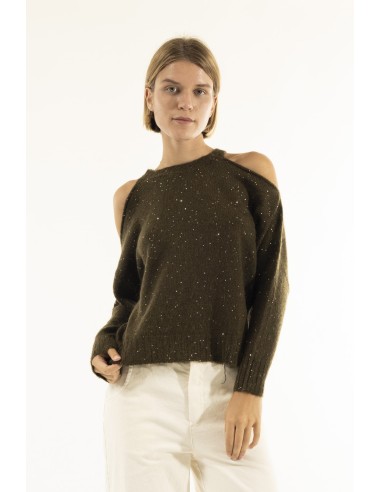 Gola redonda com aberturas nos ombros Kontatto