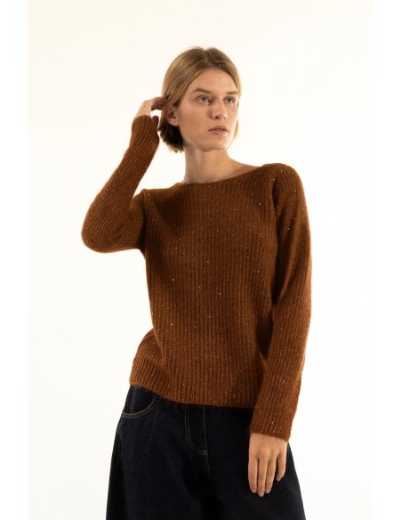 Camisola com decote barco Kontatto