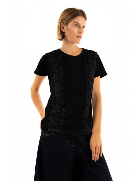 T-shirt Renda Aplicações Kontatto