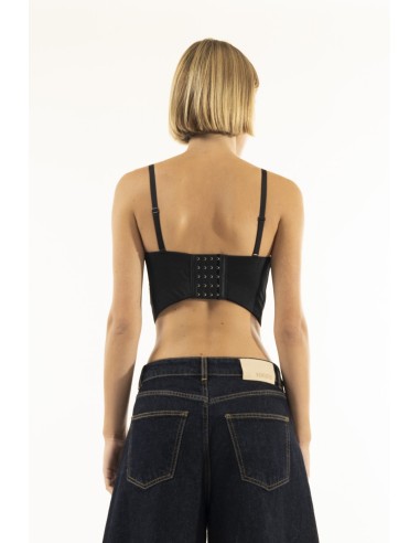Bustier Decote Coração Franjas Kontatto