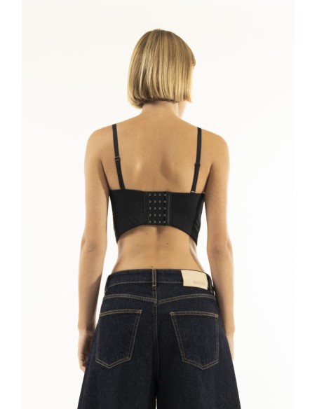 Bustier Decote Coração Franjas Kontatto