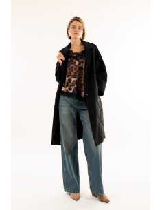 Casaco Bimaterial Ovetto Kontatto