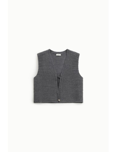 Colete Curto Estruturado Com Fecho de Atilho Dixie