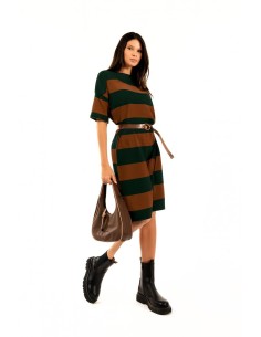 Vestido curto Riscas Altas Kontatto