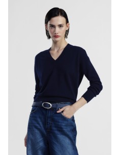 Camisola Decote em V Ajuste Regular Dixie