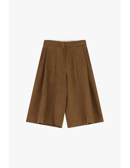 Calças palazzo largas com pregas e bolsos laterais Dixie