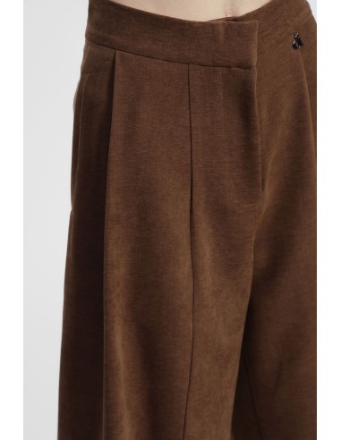 Calças Palazzo Amplas Com Pregas E Bolsos Laterais Dixie