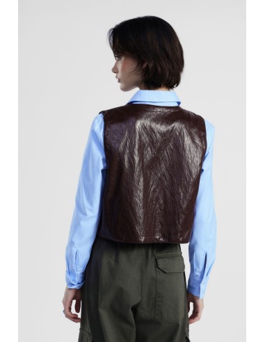 Colete Curto Com Linha Limpa Sem Fecho Dixie