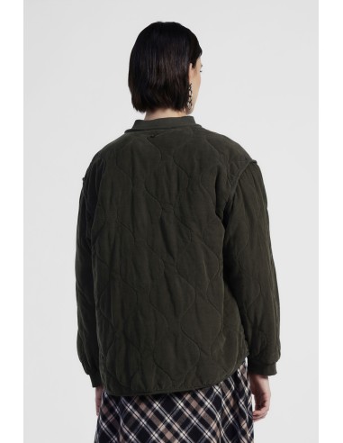 Casaco Acolchoado com Fecho de Correr e Bolsos Aplicados Dixie