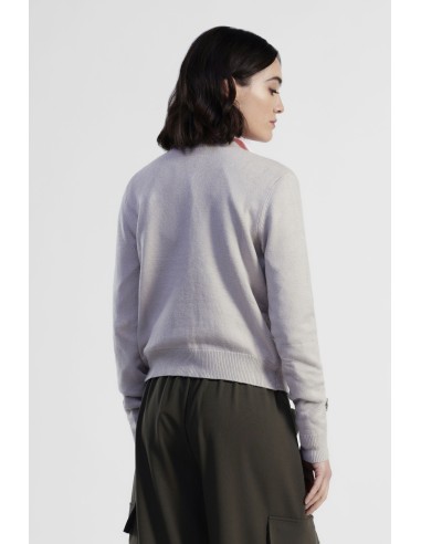 Cardigan com Detalhes Florais Dixie