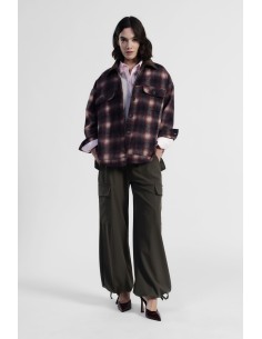 Calças Palazzo com Bolsos Cargo e Cordão Dixie