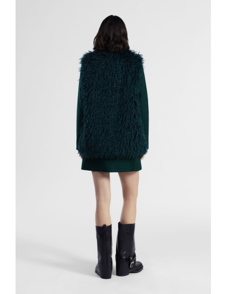 Colete em pelo ecológico com corte regular Dixie