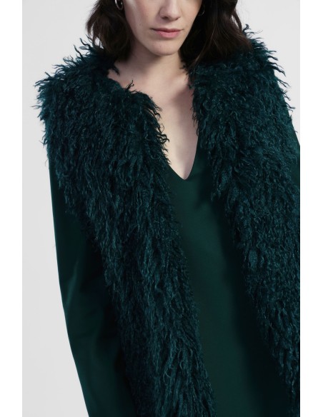 Colete em Eco-Pelo com Corte Regular Dixie