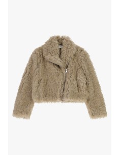 Casaco Curto em Pelo Sintético com Fecho Lateral Dixie 2