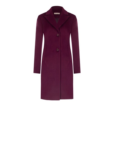 Casaco médio cintado em veludo Rinascimento