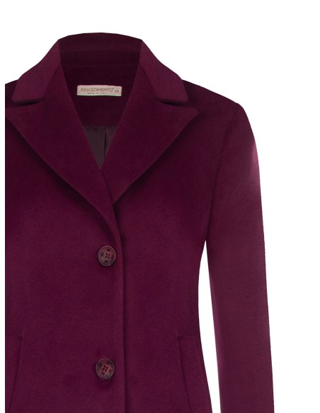 Casaco Médio Cinturado em Veludo Rinascimento