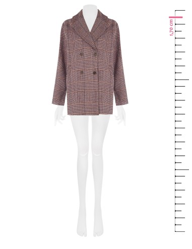 Casaco Curto em Príncipe de Gales Rinascimento