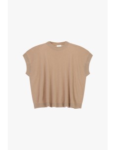 Top sem mangas de corte suave e decote redondo Dixie 2