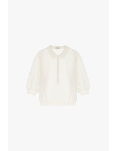 Camisola Pulôver Gola Polo Manga 3/4 Dixie