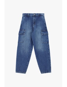 Jeans Balão Com Bolsos Laterais Cargo Dixie