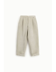 Calças chino de corte justo com pences e bainha virada Dixie