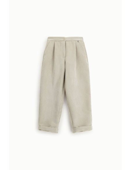 Calças chino de corte justo com pences e bainha virada Dixie