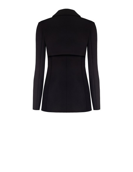 Blazer 3 em 1 em tecido técnico transformável em bolero e colete Rinascimento