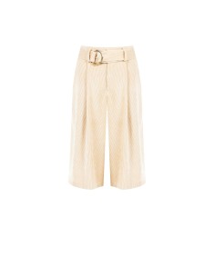 Bermudas largas com pinças em veludo cotelê Rinascimento 2